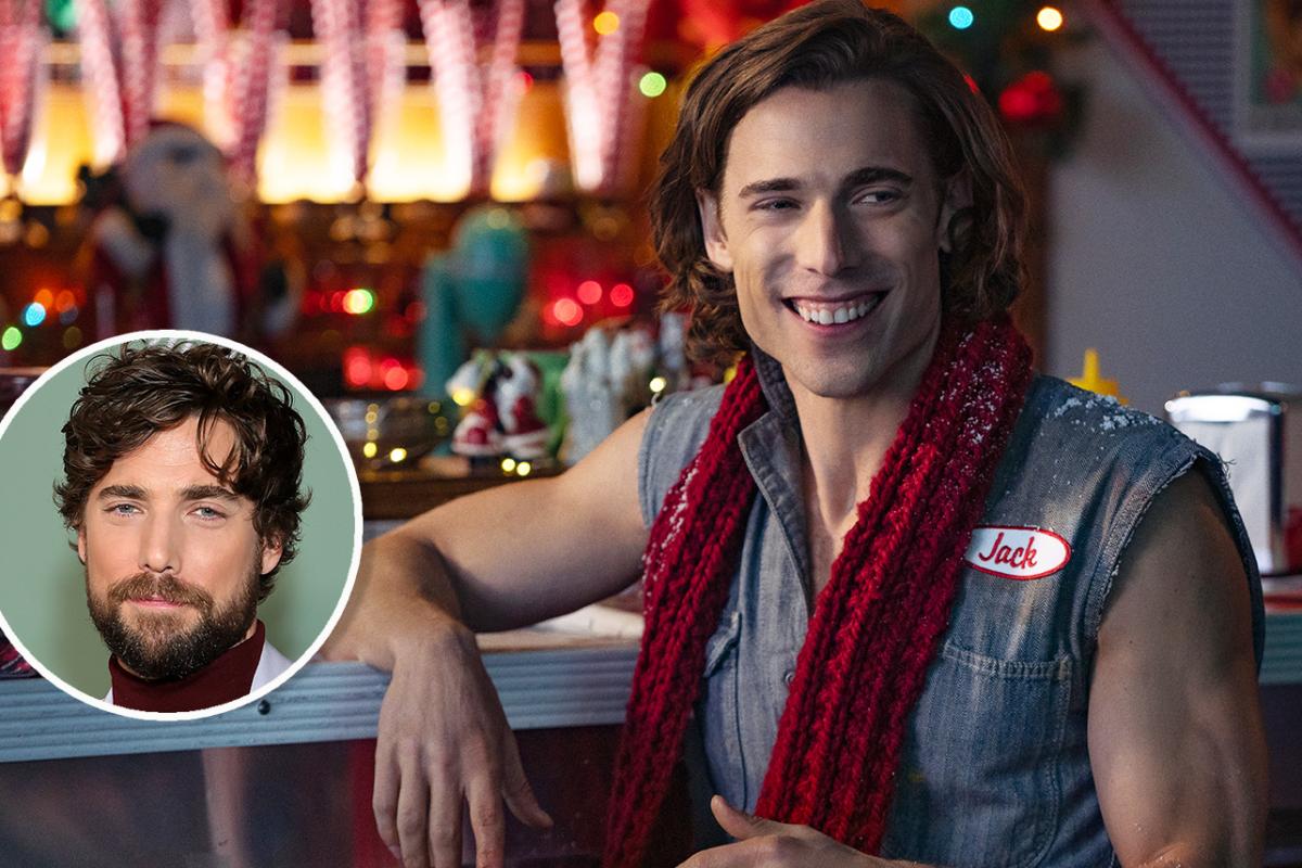 decider's tweet photo. Dustin Milligan talks #HotFrosty and strategically sewn scarves: “Had to be very careful with those needles!” https://t.co/UBEKz2nBy4 https://t.co/d5NMSh7nSq