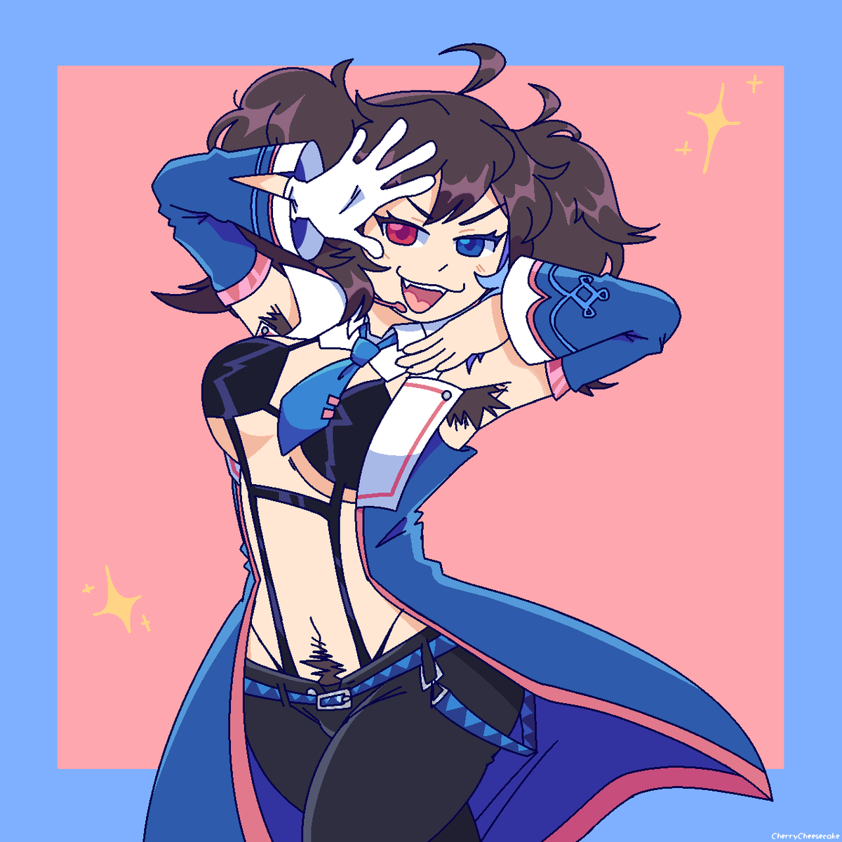 Cheesecakematsu's tweet photo. FELIZ CUM MI AMOR TQM ❤️💙✨ made 2 drawings for them!!!! Ososan style and one of my artstyles (a quick one)

#yokuneruko #UTAU #欲音ルコ #欲音ルコ誕生祭2024 https://t.co/gn2YZaz2tB