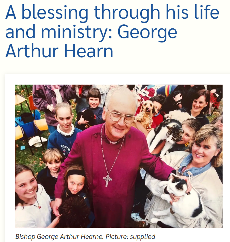 AustAnglican's tweet image. 17 November 1935: birth (Melbourne VIC) of George Arthur Hearn, ninth Bishop of Rockhampton 1981-1996. He ordained the first women priests in  Queensland. #anglican #89years Obiit 8 September 2022. Full article: tma.melbourneanglican.org.au/2022/10/a-bles…