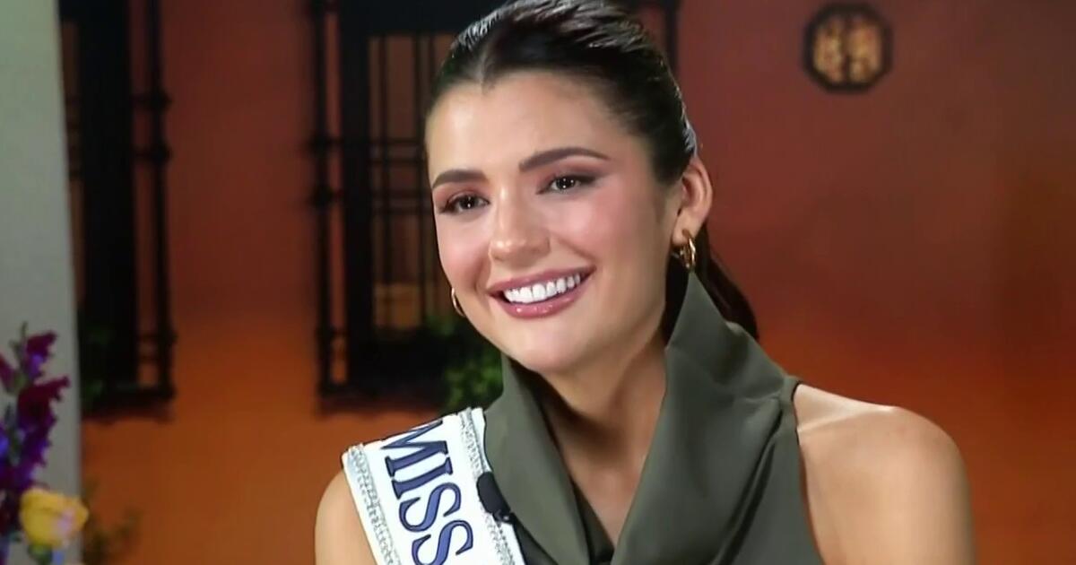 Telemundo's tweet photo. Tatiana Calmell, Miss Perú, alza la voz en Miss Universo 2024 👉https://t.co/enhu4uxwZ9

#MissUniverso #MissUniverse #MissUniverso73 https://t.co/fqAB23jilc