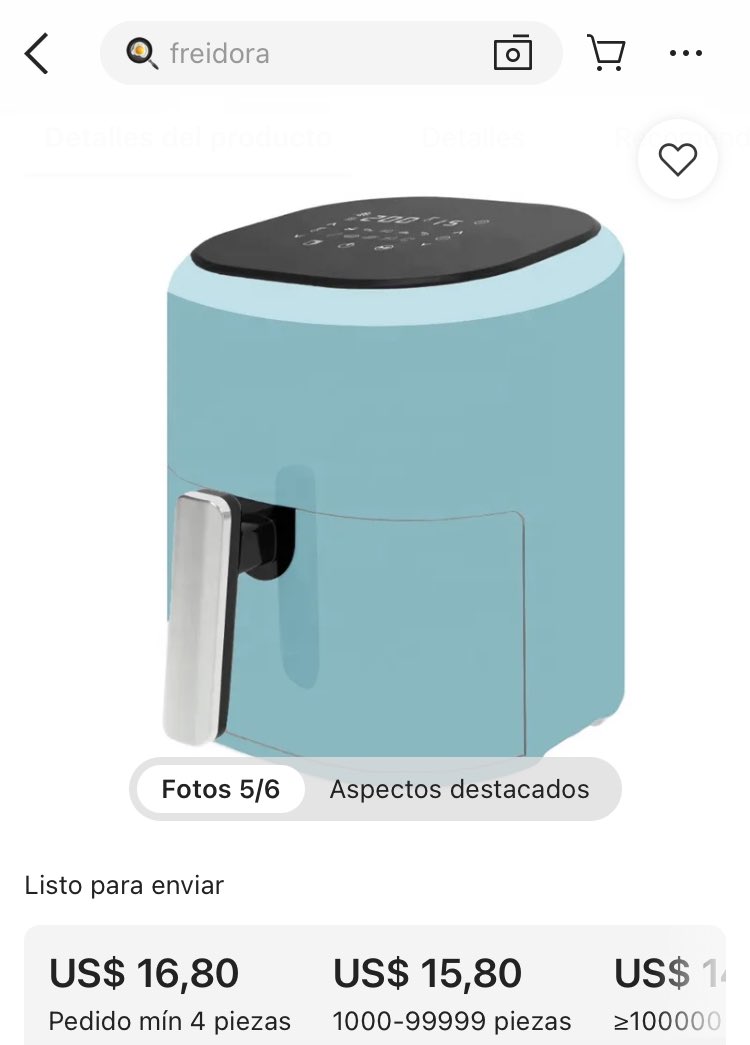 Daniel 🇦🇷 🇪🇸 🇳🇿 (@longlargo) on Twitter photo Hilo sobre como nos roban con el cuento de la “Industria Argentina”:
Air Fryer “Yelmo”.
Mercado Libre.              /          AliBaba Hilo sobre como nos roban con el cuento de la “Industria Argentina”:
Air Fryer “Yelmo”.
Mercado Libre.              /          AliBaba