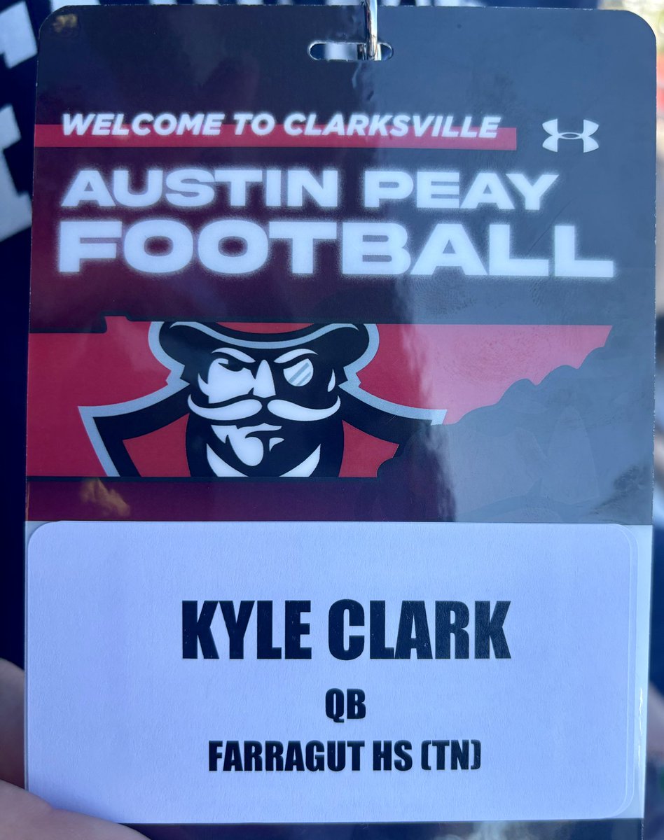 Kyle Richard Clark (@kyleclark_16) on Twitter photo Just spent a great day <a href="/GovsFB/">Austin Peay Football</a> and got to experience their impressive facilities, knowledgeable coaches and personable and responsive recruiting staff!
#LetsGoPeay Just spent a great day <a href="/GovsFB/">Austin Peay Football</a> and got to experience their impressive facilities, knowledgeable coaches and personable and responsive recruiting staff!
#LetsGoPeay