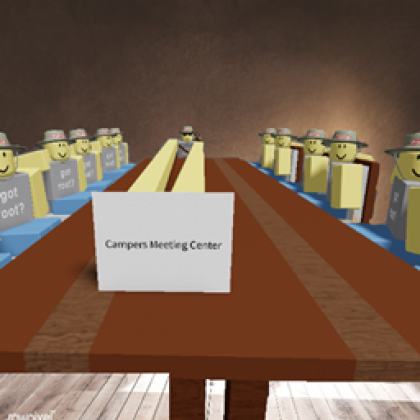 ProjectRootRBLX's tweet photo. NEW DISCOVERY:

a slightly more high quality version of the Campers Meeting Center has been found thanks to a friend's script he just made!

here's the script if anyone is interested, its quite good

https://t.co/VEphWalAdw https://t.co/VekgMCnxCN