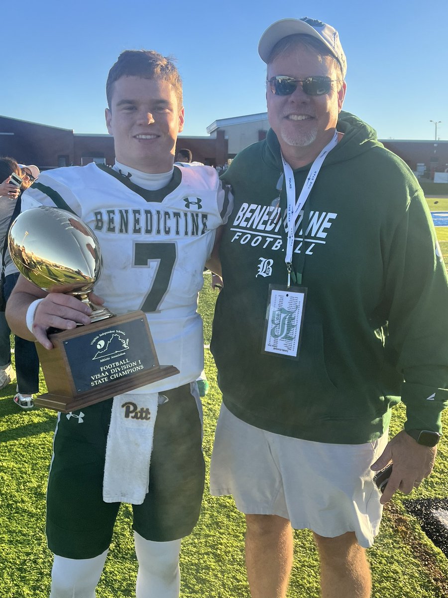 Can’t begin to describe how proud I am of this young man and the entire Benedictine community. He and his teammates competed with purpose and direction today, not just for a state title, but for excellence…and they were excellent.