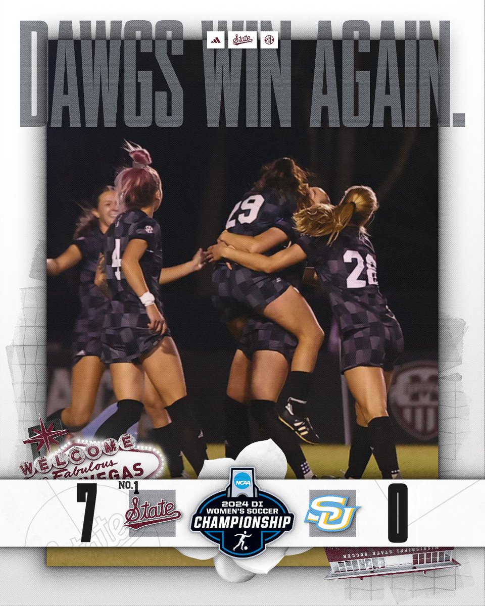 𝐃𝐀𝐖𝐆𝐒 𝐀𝐃𝐕𝐀𝐍𝐂𝐄! 

Round of 32, here come the Dawgs! 

#HailState🐶