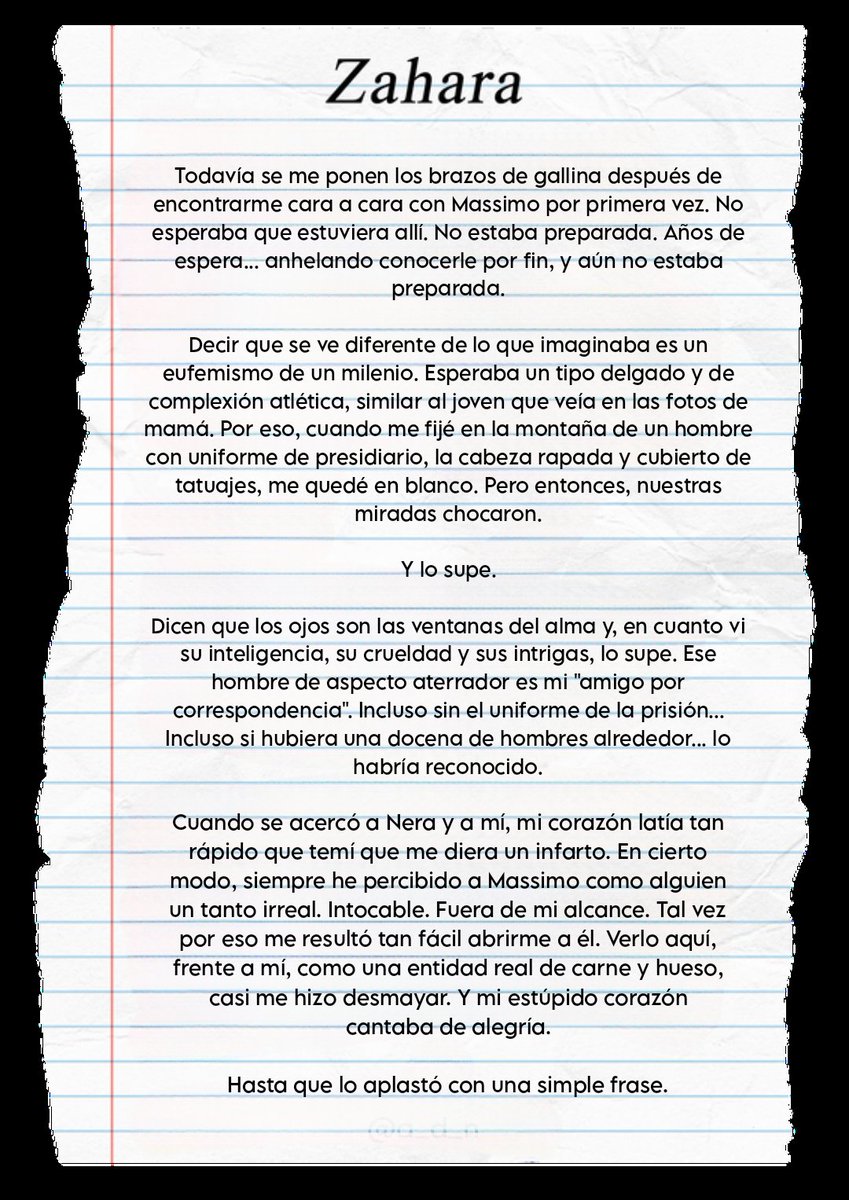aquelarredeneva's tweet photo. Carta de Zahara después de encontrarse por primera vez con Massimo. 💗
#NevaAltaj #Books #SweetPrison https://t.co/Y9aBgUPlfA