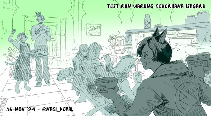 Makasih yang udah dateng ke test run #warungishgard 🎉🥳 