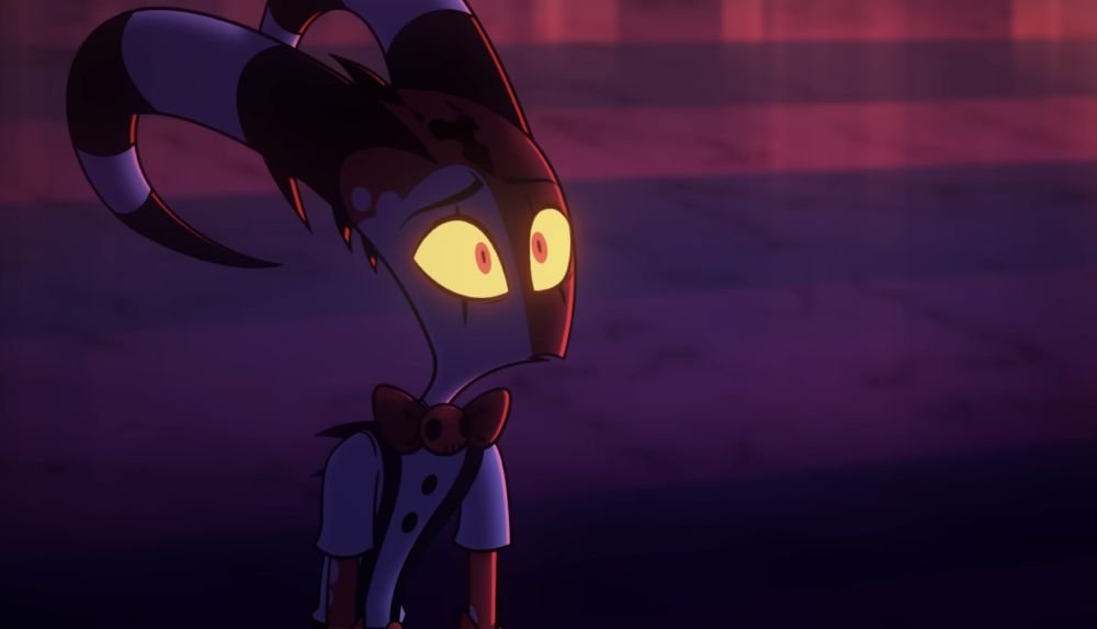 Murrielberries's tweet photo. Just the look on Blitz's face

when he realizes that his words have actually hurt Stolas because Stolas always appears unaffected, unhurt, happy

and a lot of that is because he is with Blitz

but a lot of it is because he's had to suppress his feeling his whole life https://t.co/zKkASZ3T4r