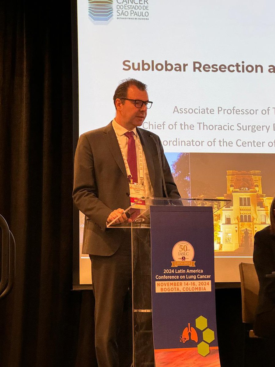 Discussing the role of sublobar resection for lung cancer at LALCA2024 in Bogotá!
#LALCA24 . Excellent event😃