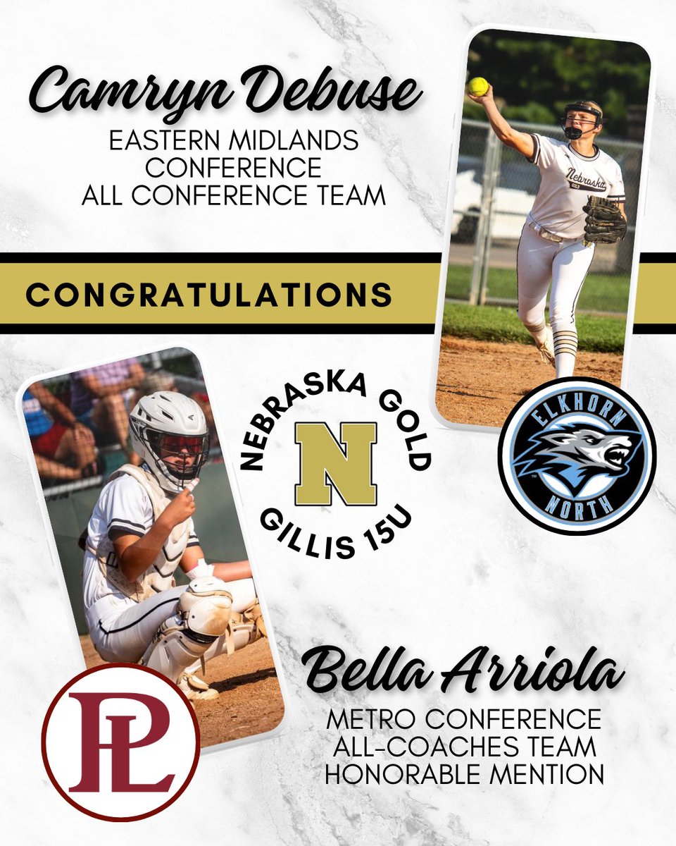 More of our girls who received postseason recognition for their play with their high school teams. Great work girls!