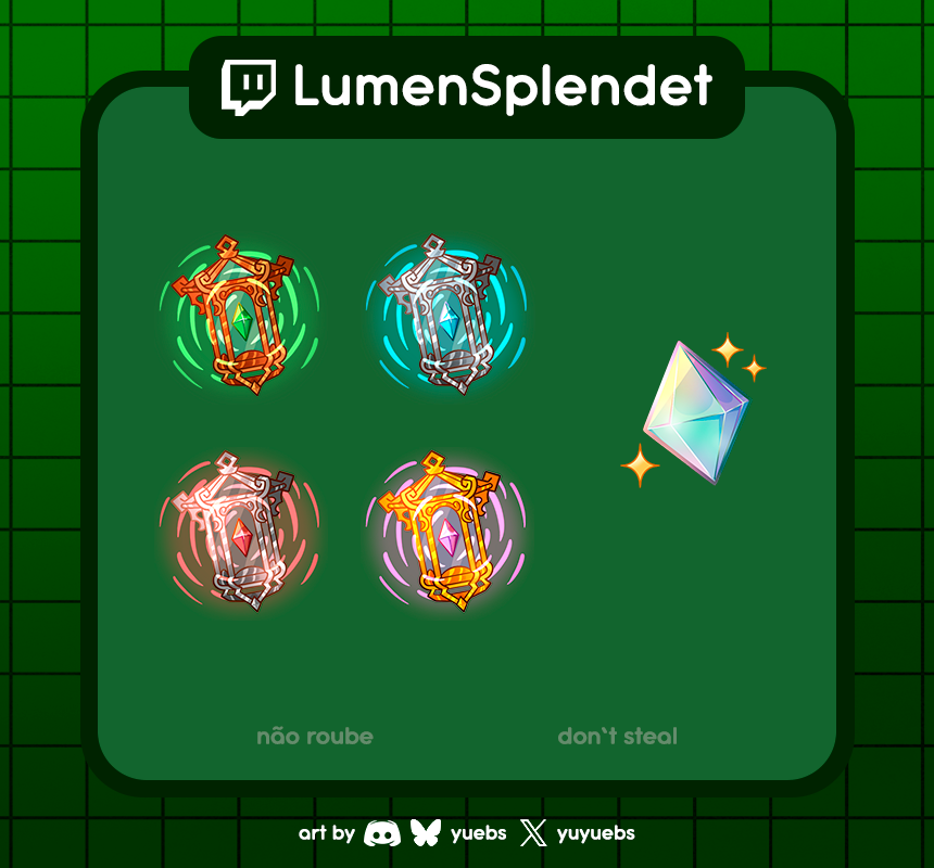 yuyuebs's tweet photo. Badges e ícone de pontos para @lumensplendet 💚

Peça você tbm! Mais infos em: https://t.co/3B5fehZ58n

#emote #emoteartist #vtuber #vtuberbr #twitchemote  #brart #badge #twitchbadge #Commission #art https://t.co/wetxizySNv