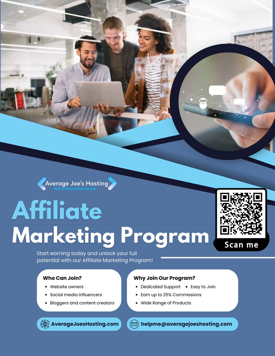 💼 Earn 25% Recurring Commissions with our Affiliate Program! Refer our Small Business Unlimited Hosting Plans and turn your network into income. No cap on earnings!

👉 Sign up now: averagejoeshosting.com/portal/affilia…

#AffiliateMarketing #PassiveIncome  #WebHosting #EarnWithUs