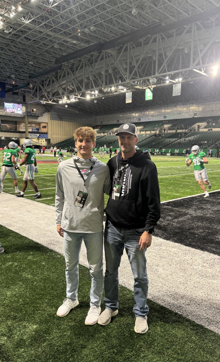 Thank you <a href="/IsaacFruechte14/">Isaac Fruechte</a> for the chance to watch a game today, I had a great time!! <a href="/UNDfootball/">North Dakota Football</a> <a href="/OJW_Scouting/">Oliver James West</a> <a href="/PrepRedzoneMN/">Prep Redzone Minnesota</a> <a href="/SLPPantherFB/">SLP Panther FB</a>