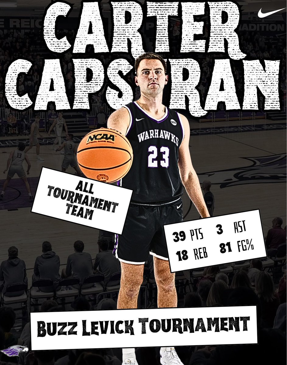 Buzz Levick All Tournament Team, Carter Capstran‼️

#DG4 #d3hoops #poweredbytradition
