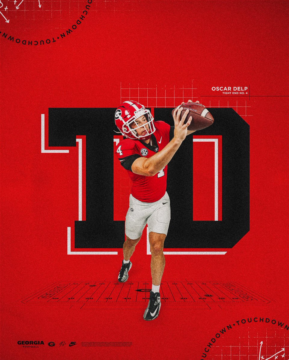 19-yard strike from Beck to Delp. 

#GoDawgs | <a href="/DelpOscar/">Oscar Delp</a>