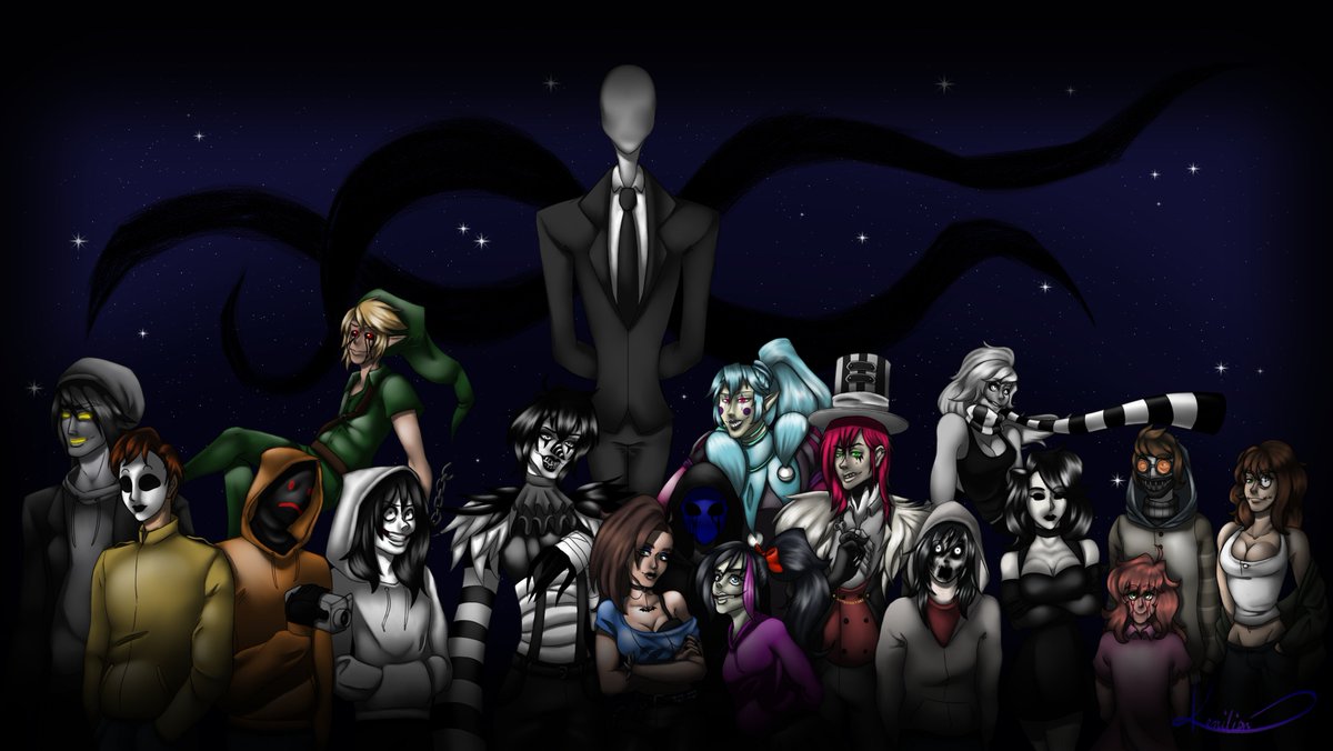 Kerr1lian's tweet photo. back in my ⊹₊ ˚‧︵‿₊୨creepypasta era୧₊‿︵‧ ˚ ₊⊹
#creepypasta #laughingjack #jasonthetoymaker #candypop #Jeffthekiller #janethekiller #katethechaser #ticcitoby #zero #clockwork #thepuppeteer #maskyandhoodie #bendrowned #eyelessjack #ninathekiller #sallywilliams #fanart https://t.co/AIZIcFxE3r