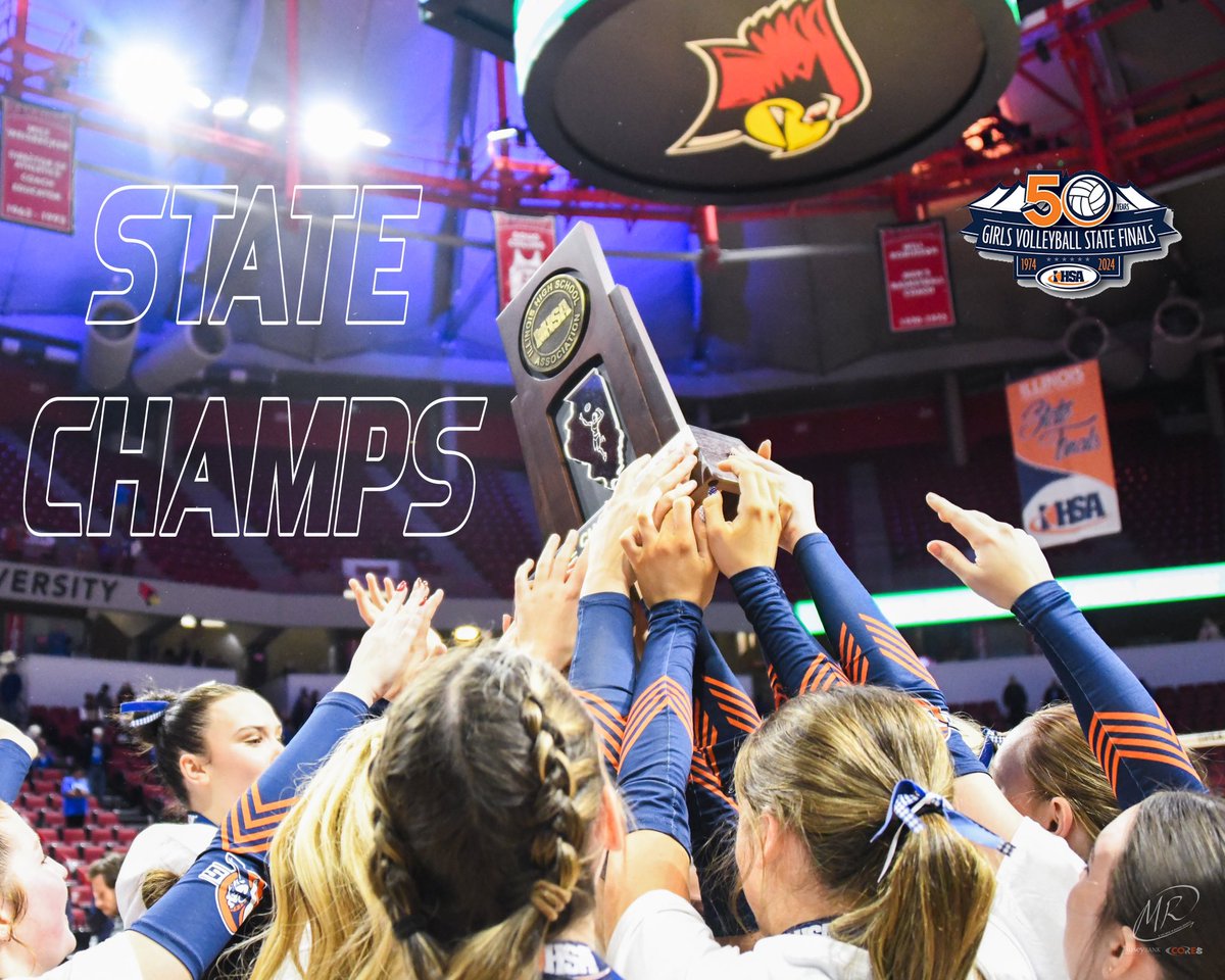Bulldog Volleyball wins 2024 IHSA 3A state title!