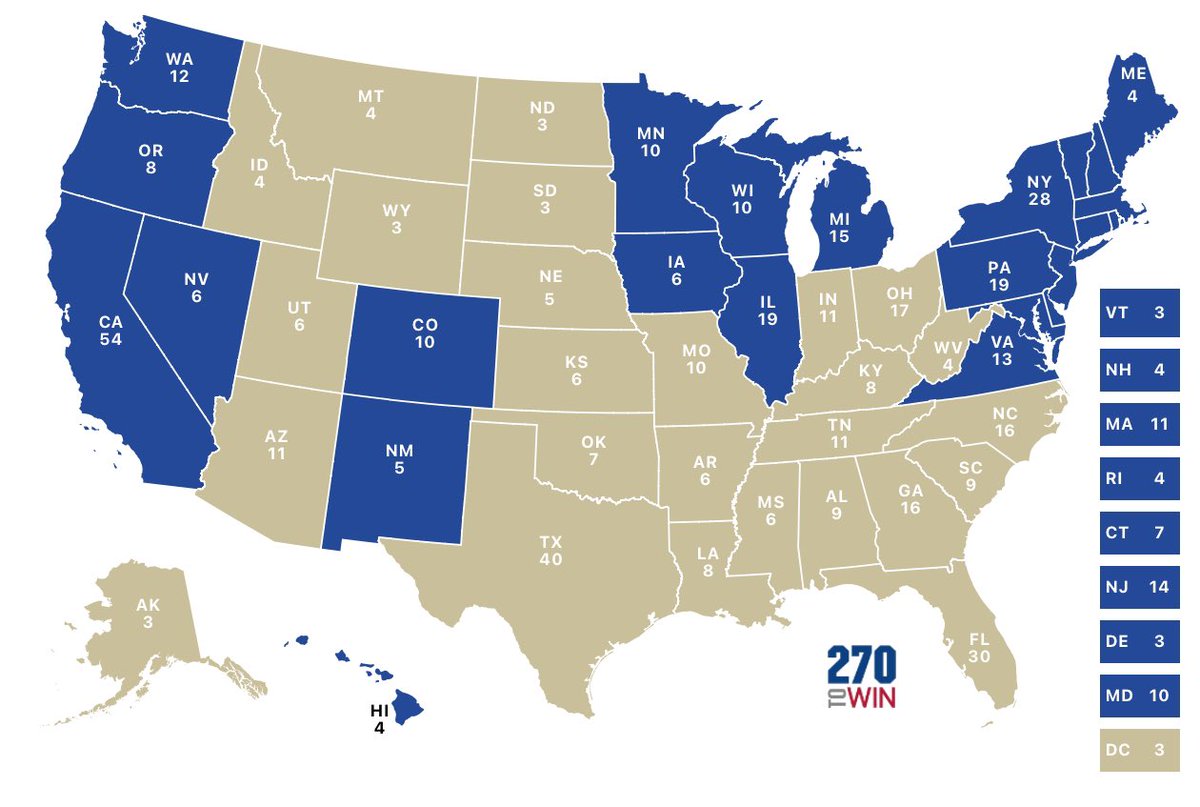 There were 24 states that voted at least D+9 in the 2008 presidential election.

Democrats had 59 Senate seats after this.

Two yeas later they had 53 seats.

Four years after that they had 46.

There is definitely an R bias in the Senate, but things change faster than you think.