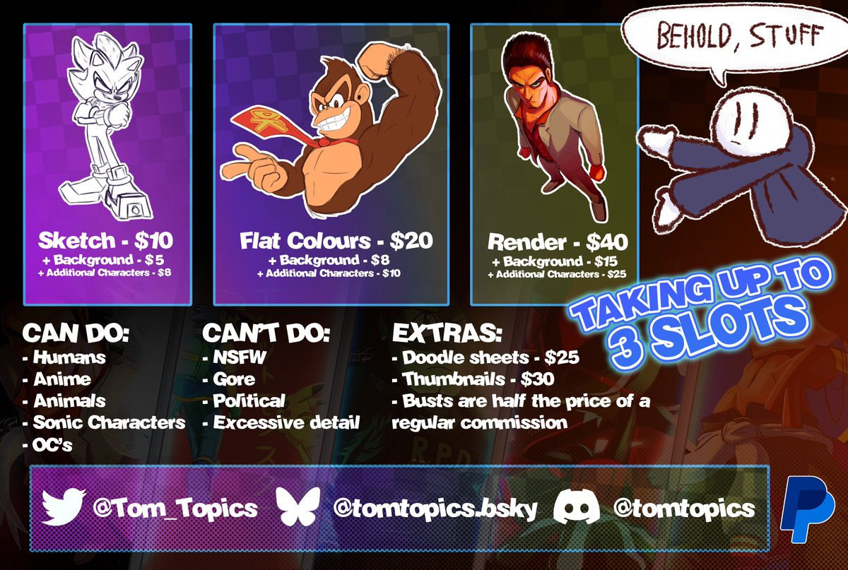 Tom_Topics's tweet image. oke i've updated my commission pricings cus they looked pretty steep before, hopefully these satisfy you all 🙏