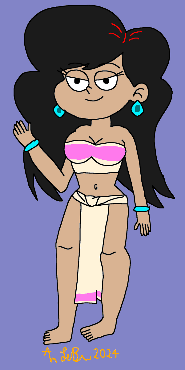 Sorry I was a week late to post this special birthday drawing for <a href="/jmstrudel/">JM✏️</a> &amp; <a href="/jmsmut/">jmsmut🔞</a>, been real busy. I drew his The Loud House OC Josephine cosplaying as Chel from the movie The Road to El Dorado, I hope you like this drawing I did. 🎂🎁🎈🎊🎉🥳

#TheLoudHouseOC #Chel