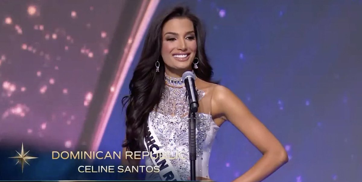 Mariaucamarillo's tweet photo. Nuevamente República Dominicana 🇩🇴 y Venezuela 🇻🇪 en el top de semifinalistas 👏🏻👏🏻👏🏻 #MissUniverse2024 https://t.co/A0L89FUMno