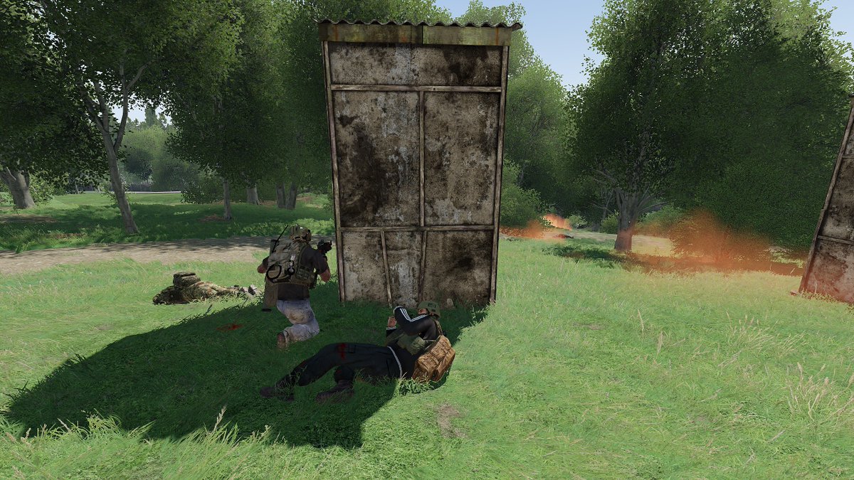 This week Argus assisted Grozovian Army survivors in defending themselves from Russian and CSAT aggression, all the while they exchanged fire themselves.

Argus were able to extract a key Grozovian VIP.

Interested, link in bio. #arma #arma3 #armaplatform
<a href="/ArmaPlatform/">Arma Platform</a>