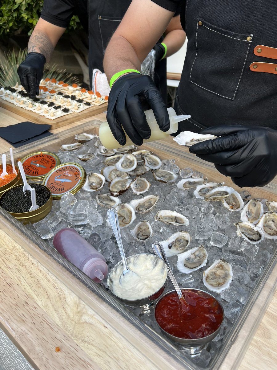 Party at the Shag House. Open caviar and oyster bar like what