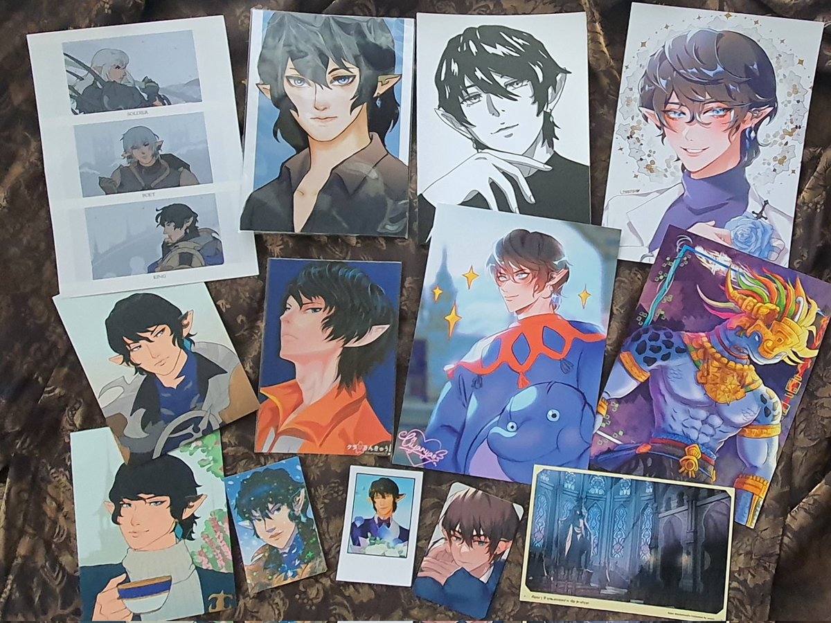 alekilooks's tweet photo. The whole haul from this year's #HeWo2FL

I *think* I should have every Aymeric piece sold this year that wasn't also sold last year? (But if you are a crafter and have an Aymeric piece that isn't in the above image and not sold last year, message me. 😜) https://t.co/KdYVhNACvE
