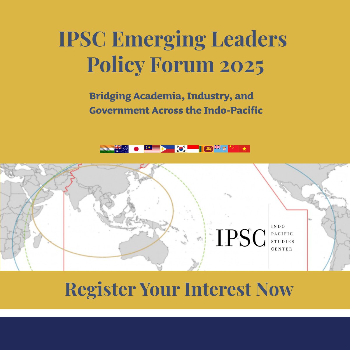 🌏 𝐄𝐦𝐩𝐨𝐰𝐞𝐫𝐢𝐧𝐠 𝐄𝐦𝐞𝐫𝐠𝐢𝐧𝐠 𝐋𝐞𝐚𝐝𝐞𝐫𝐬 𝐀𝐜𝐫𝐨𝐬𝐬 𝐭𝐡𝐞 𝐈𝐧𝐝𝐨-𝐏𝐚𝐜𝐢𝐟𝐢𝐜🌏

A premier initiative designed to cultivate the next generation of leaders within the Indo-Pacific
#IndoPacific
indo-pacificstudiescenter.org/ipsc-indo-paci…