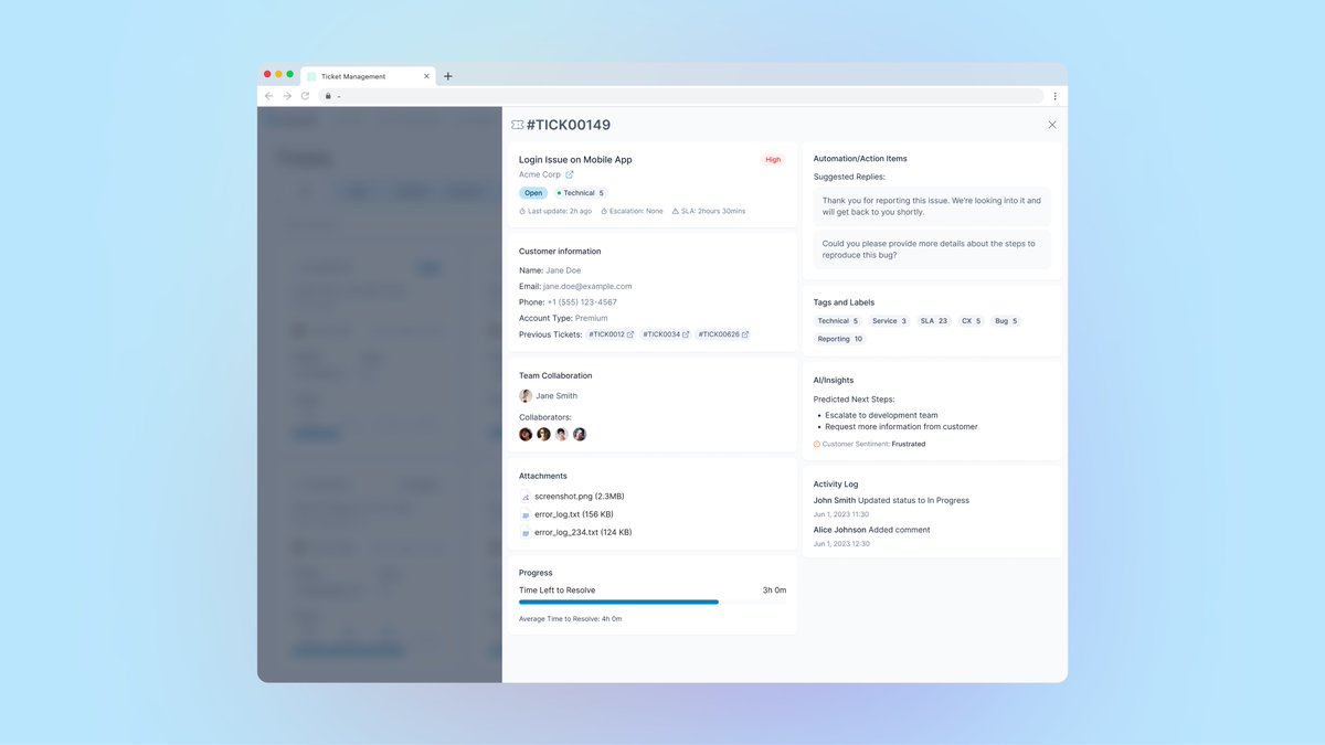 toni_tagx's tweet photo. Day 15/30 of the #UIDesignChallenge! Designed a drawer component for a customer support platform. It includes customer info, team collaboration, AI-powered insights, and progress tracking for efficient ticket resolution. #UXDesign #SupportPlatform #UIChallenge" https://t.co/ExzvNO1Wa6