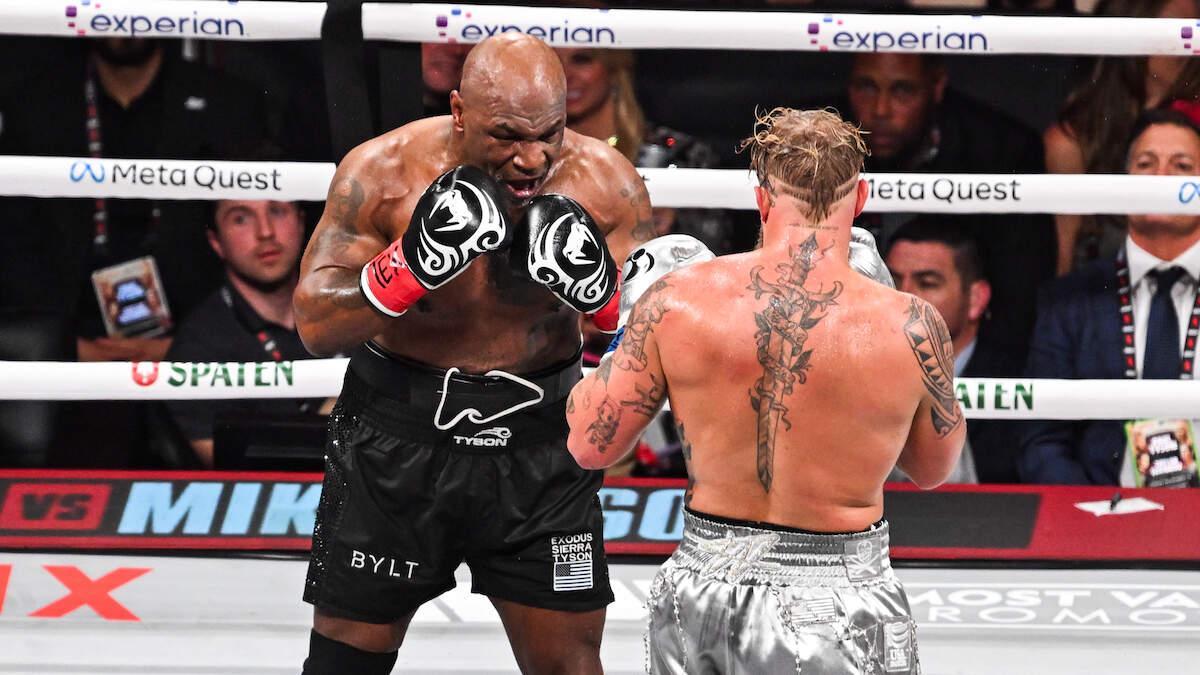 ALT1023's tweet photo. Mike Tyson Breaks Silence On Controversial Netflix Jake Paul Spectacle | ALT 102.3 https://t.co/FHA8q5KBGc https://t.co/cKCYwc9mGE