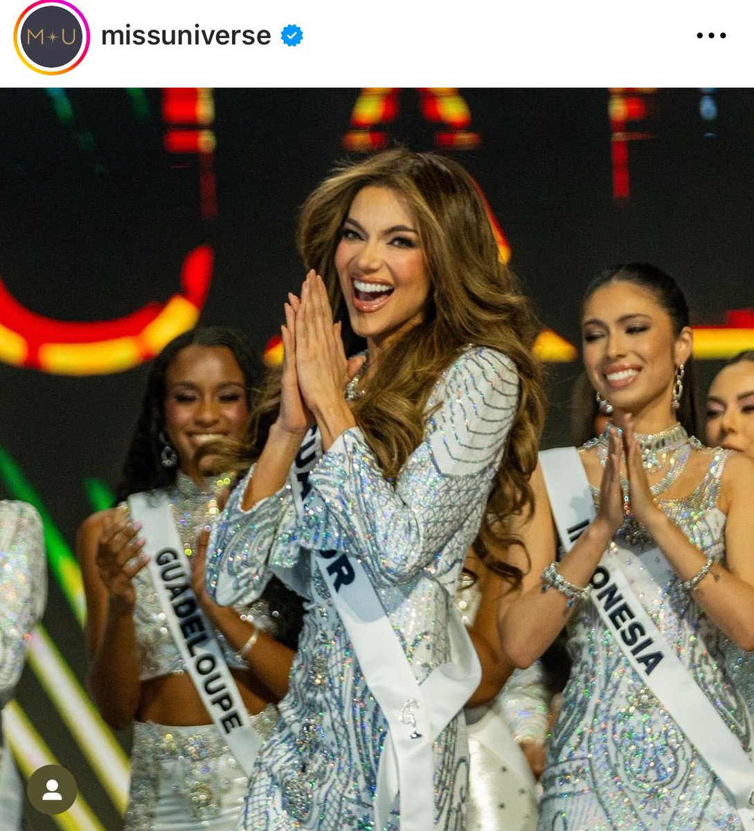 Mi corazón 💔

Mara lo diste todo
Te amamos, gracias por el Top.

Mara Topic tú eres Ecuador 🇪🇨 

#MissUniverso2024
