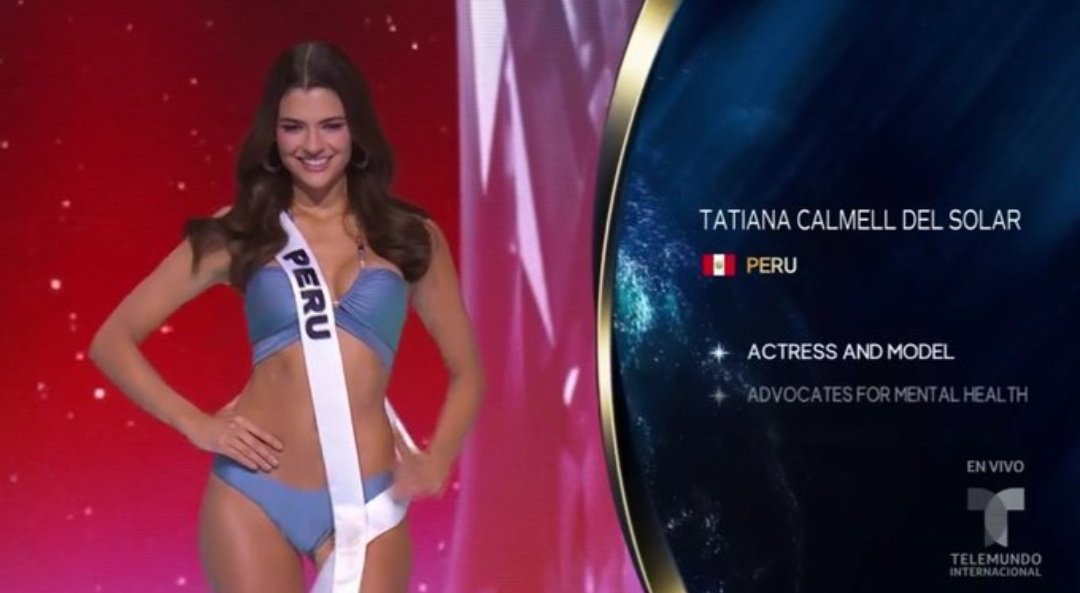 AlertaNewsPeru's tweet photo. 🔴 AHORA: La peruana Tatiana Calmell clasifica al top 12 del Miss Universo
#UltimaHora #LoUltimo #Urgente #Peru #MissUniverse2024 #Calmell https://t.co/EVce9GVxDN