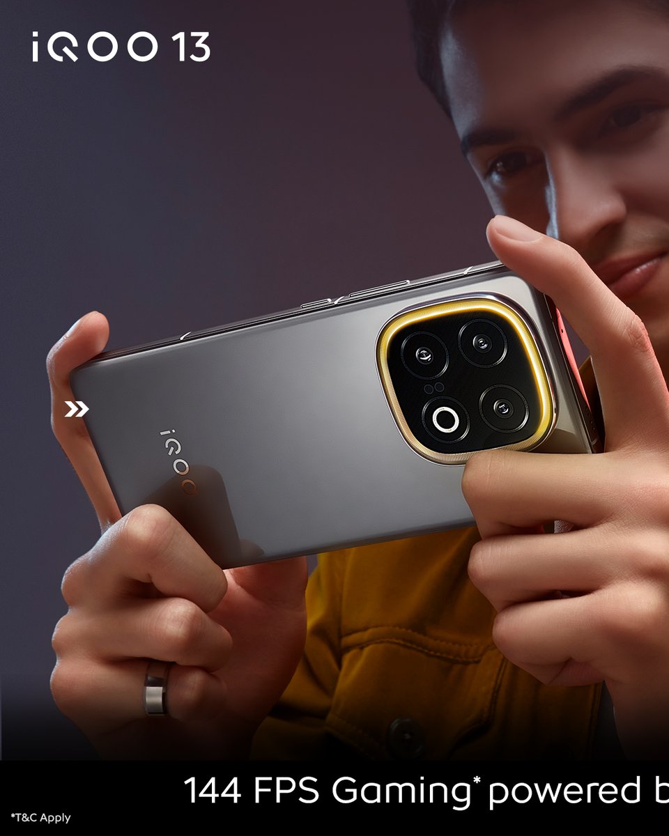 IqooInd's tweet photo. Prepare to unleash unstoppable power with the #iQOO13, fueled by the groundbreaking Snapdragon 8 Elite and SuperComputing Q2 Chip. Experience Dual Chip Power and 144 FPS Gaming*, setting a new benchmark in mobile performance, speed, and gaming excellence that’s beyond imagination.

*144fps Game Frame Interpolation & Game Super Resolution is available only for limited games.

Launching exclusively on 3rd Dec @amazonIN and https://t.co/iqeQgBru5T. Stay tuned.

Know More - https://t.co/KRHeba6xQ3

#iQOO13 #AmazonSpecials #BeTheGOAT #BMWMotorsport #Snapdragon8Elite #BGMI