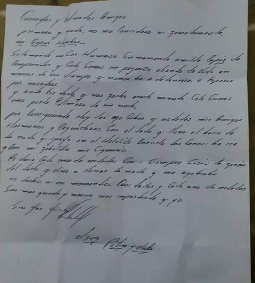 AnamelyRamos's tweet photo. La carta fue entrega a su familia ayer 15 de noviembre, en su visita mensual. Maykel se mantiene fuerte y de buen ánimo y anuncia q pronto estará compartiendo con todos las nuevas canciones q está escribiendo. @AmnistiaOnline
@freedomhouse @FreedomHouseLAC @CIDH @ONU_es @UN_HRC https://t.co/IVAVq8PnFj