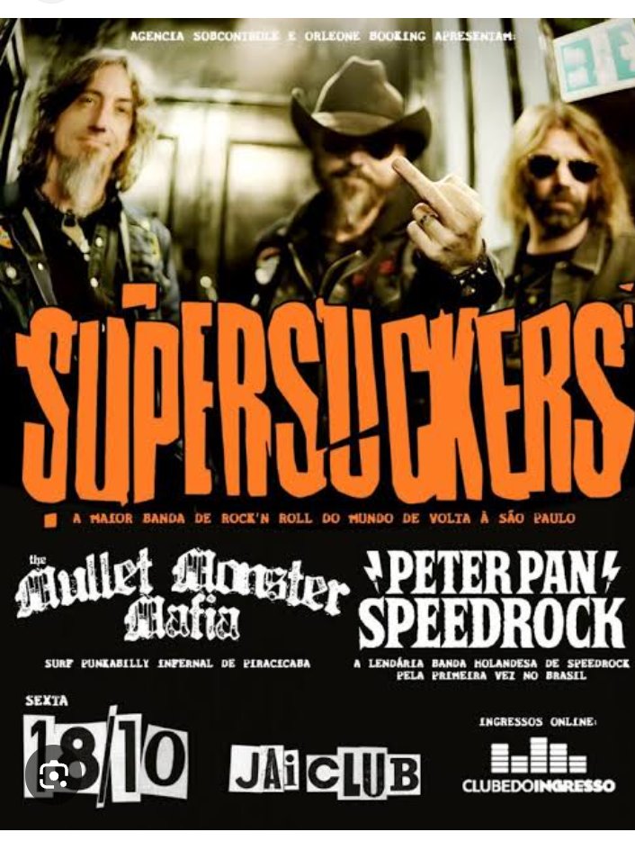 FundoSom's tweet photo. https://t.co/F8xTzxaiQ5

#show
#supersucker 
#peterpanspeedrock 
#mulletmonstermafia
#jaiclub
#rock
#musica
#arte https://t.co/lbKc5tMz2C