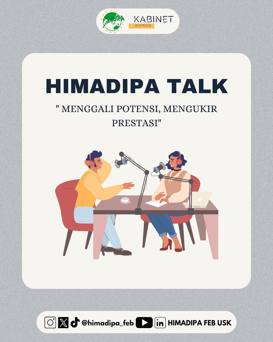 Himadipa_FEB's tweet photo. [Himadipa Talk #4]
"Menggali Potensi, Mengukir Prestasi"

🗓️ : Senin, 18 November 2024
⏰ : 16.00-selesai
📍 : Live Instagram Himadipa

#HIMADIPAFEBUSK #KabinetAspasia #HIMADIPATALK https://t.co/1drWUerKiZ