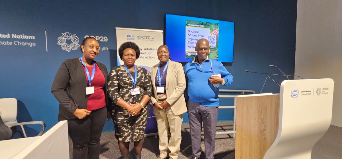 AmonginJ's tweet photo. At the Climate Technologies session at #COP29 where hon. Mins @NankabirwaRS  was one of speakers , I Leant on  how climate tech is making a real difference worldwide. I also came to know about @Makerere, @AirQoProject that's using #Tech for sustainable #CleanAirActions in Africa https://t.co/tfN8UexXWJ