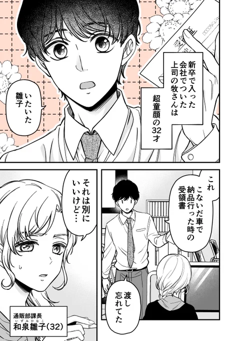 童顔な上司と同期の話(1/2)

#童顔な上司は好きですか? 番外編 