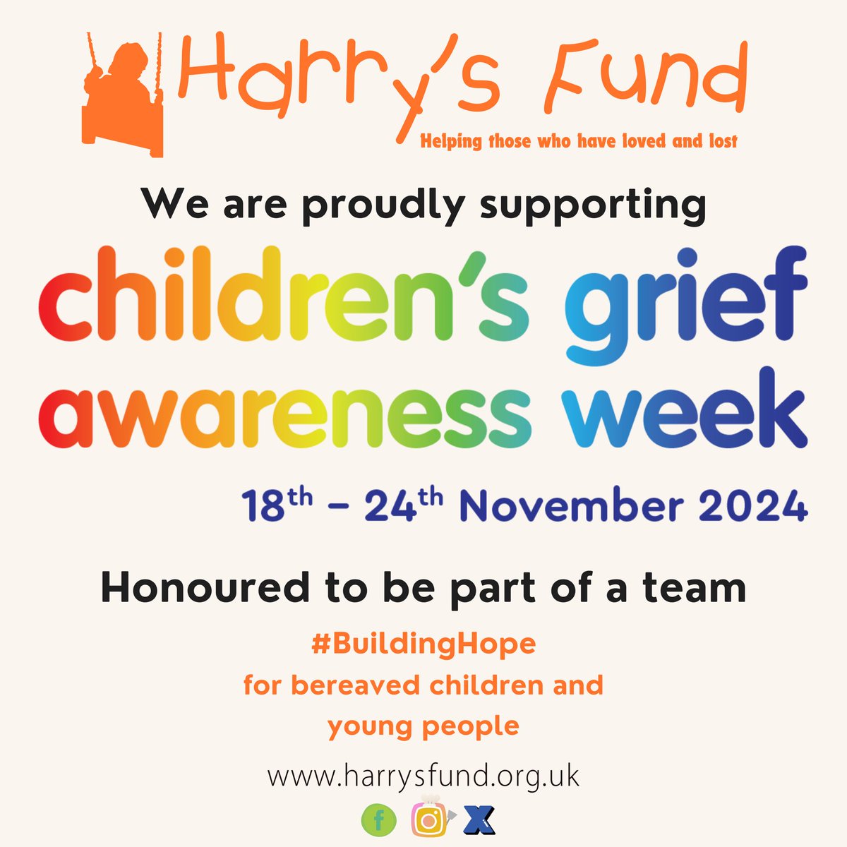 Harry's Fund (@harrysfund) on Twitter photo We are proud to be supporting <a href="/CBNtweets/">ChildhoodBereavement</a> in highlighting Grief Education in schools. #BuildingHope #CBAW24 🧡Click on the link for more info - childhoodbereavementnetwork.org.uk/about-cbn/chil… We are proud to be supporting <a href="/CBNtweets/">ChildhoodBereavement</a> in highlighting Grief Education in schools. #BuildingHope #CBAW24 🧡Click on the link for more info - childhoodbereavementnetwork.org.uk/about-cbn/chil…