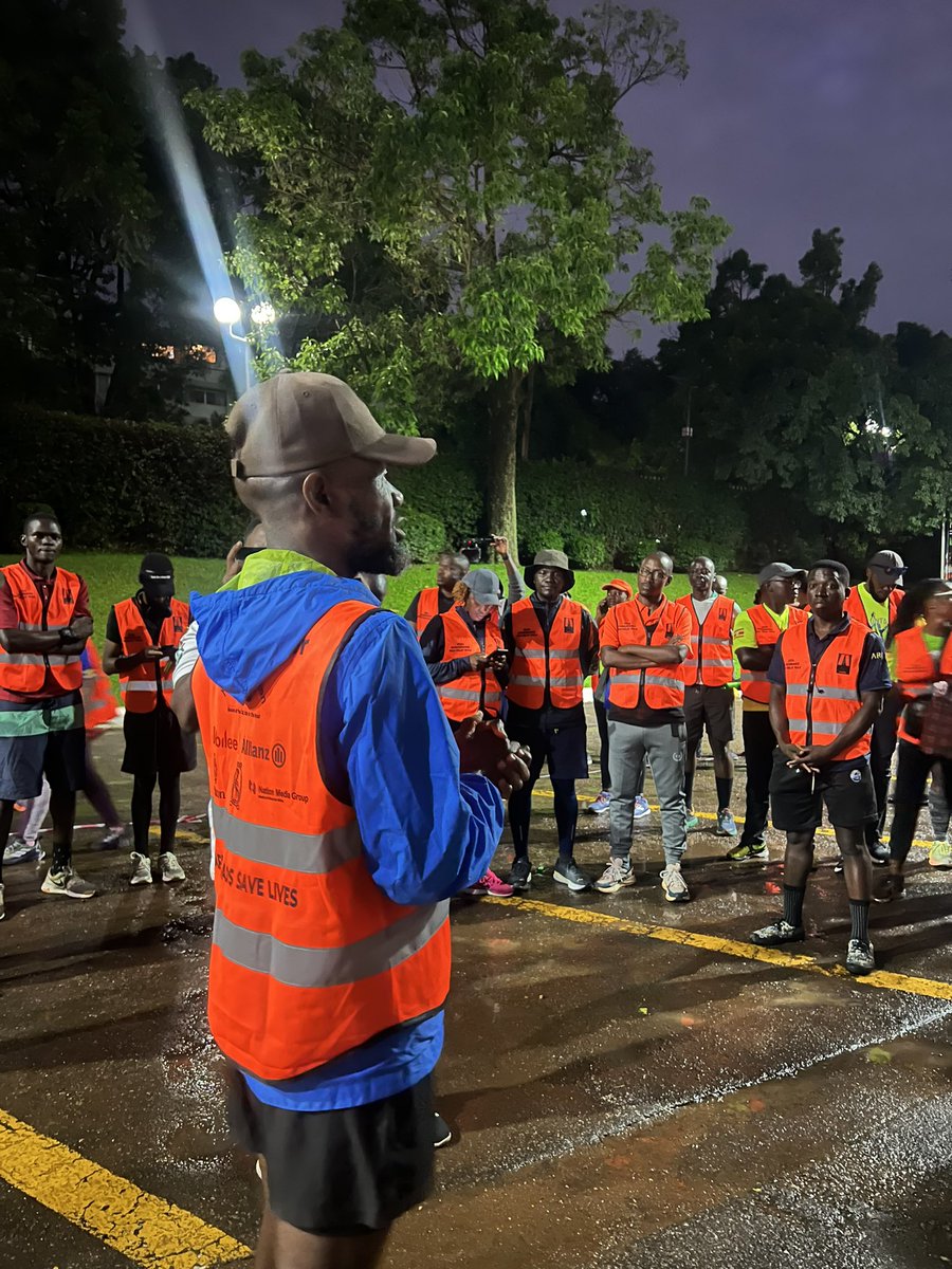 ntvuganda's tweet photo. Road safety enthusiast @Akeda4 takes a moment to brief participants at Sheraton hotel before the group sets off on their journey. #JoeWalker #RemembranceWalk https://t.co/JgLkEiRyOP