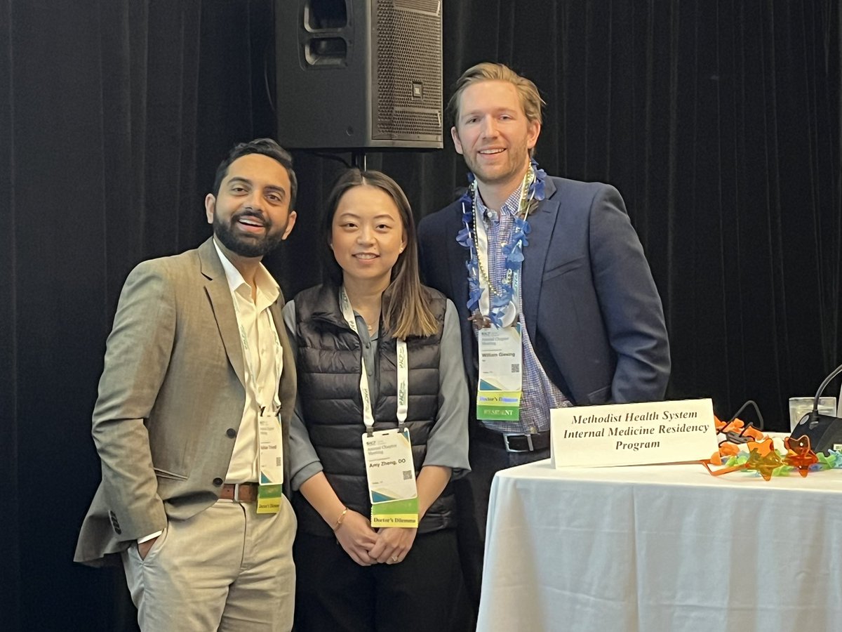 Tara Norris (@tnorrismd) on Twitter photo Check out the winning team of the Doctor’s Dilemma competition at #TXACP  This PD couldn’t be more proud! 
<a href="/ACPIMPhysicians/">ACP</a> <a href="/mhshospitals/">Methodist Health</a> Check out the winning team of the Doctor’s Dilemma competition at #TXACP  This PD couldn’t be more proud! 
<a href="/ACPIMPhysicians/">ACP</a> <a href="/mhshospitals/">Methodist Health</a>