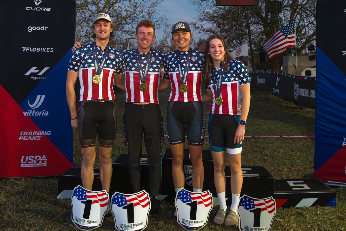 usacycling's tweet photo. Day 3 of Collegiate #MTBNats 🤌
Congrats to the Short Track National Champs!🇺🇸🥇
The final day of racing starts tomorrow morning at 9:30AM CT.
Stay updated on results and event info: https://t.co/lzCH2N1gVZ
📸: Craig Huffman
@bentonvillecvb | @bikebentonville | #CollNats https://t.co/01WOrFdmax