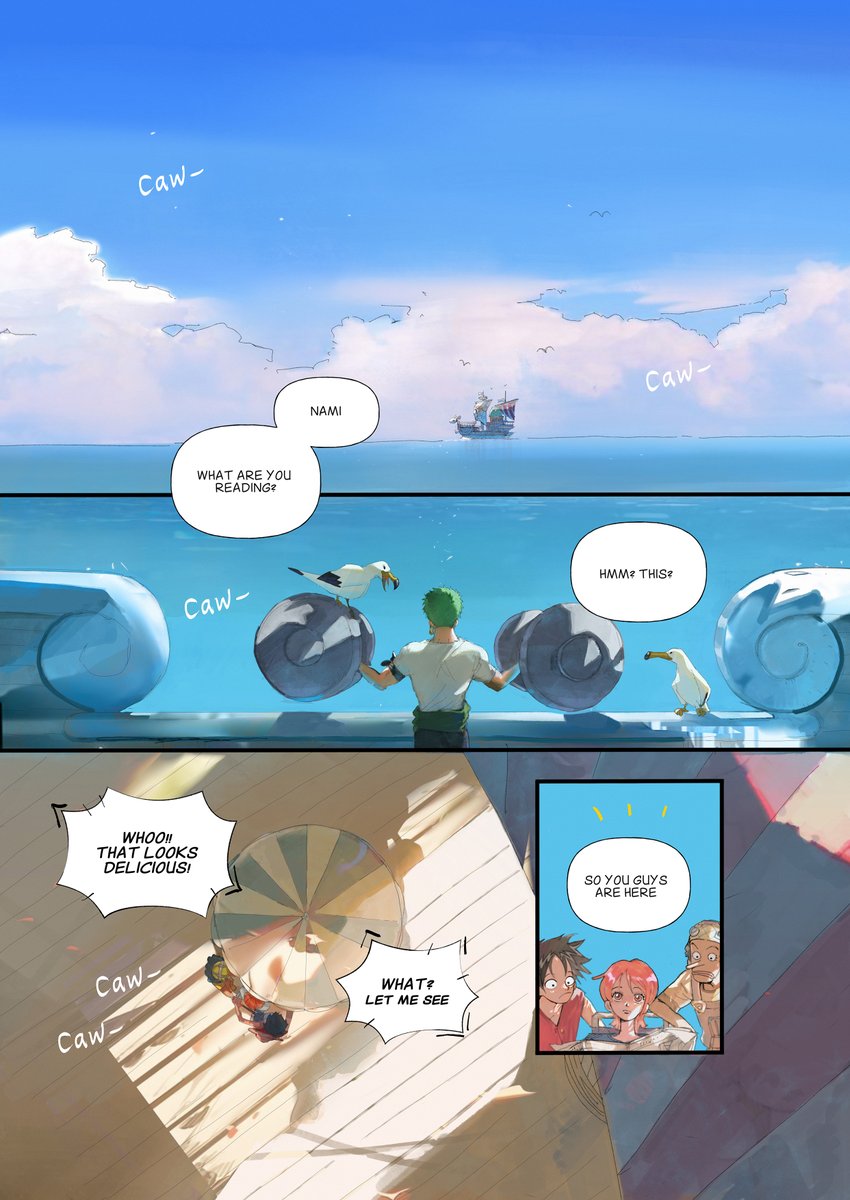 OLU_1132's tweet image. 《The Deal &amp;amp; The Meal 》(All 59P)  
P1-P3
 #ゾロサン #zosan
(Total of 5 pictures, one is in the comments.)