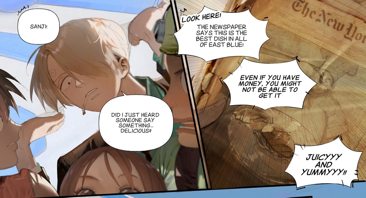 OLU_1132's tweet image. 《The Deal &amp;amp; The Meal 》(All 59P)  
P1-P3
 #ゾロサン #zosan
(Total of 5 pictures, one is in the comments.)