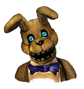 Painting of "Pit Bonnie" I tried making. #intothepit #Springtrap #FiveNightsAtFreddys