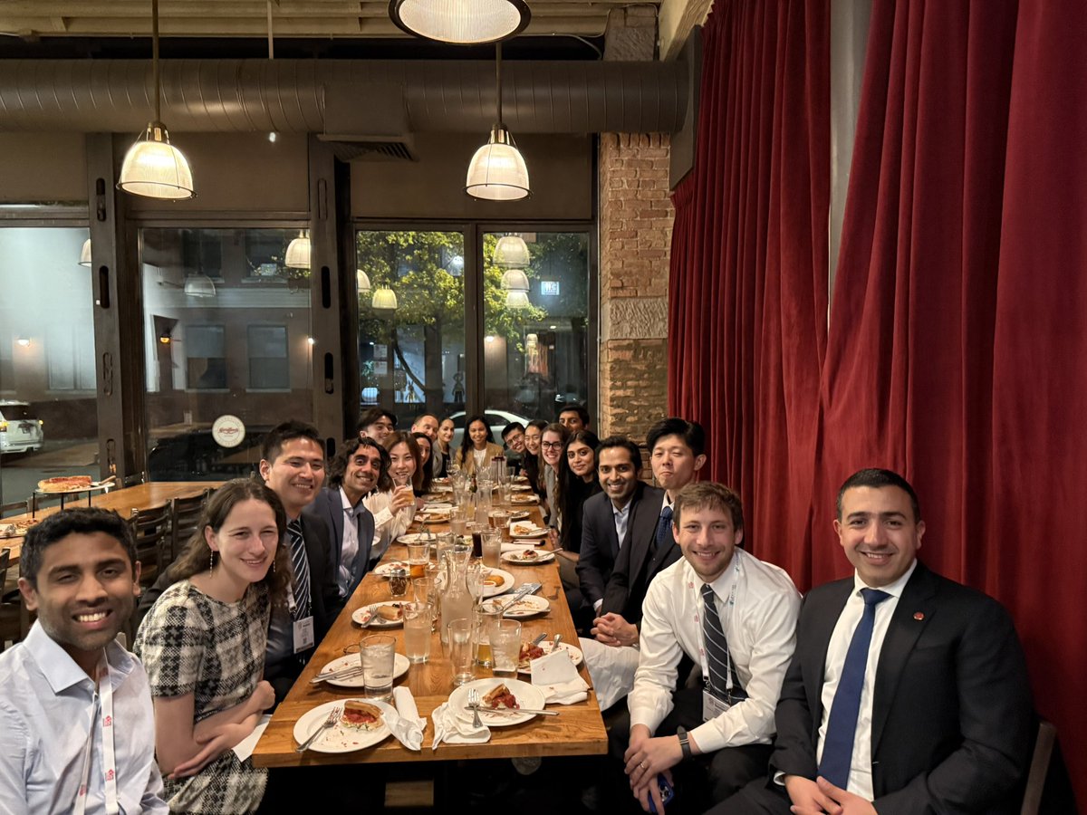 Celebrating the work family with deep dish 🍕 #AHA24 <a href="/AHAScience/">AHA Science</a>