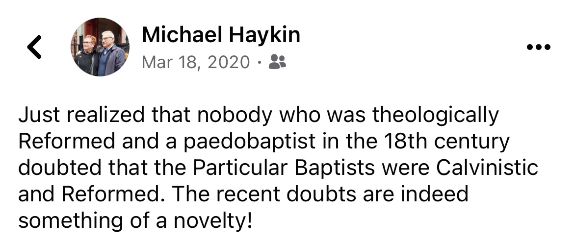 TexasPreacher's tweet image. Take heart 1689 bros. You're still reformed.