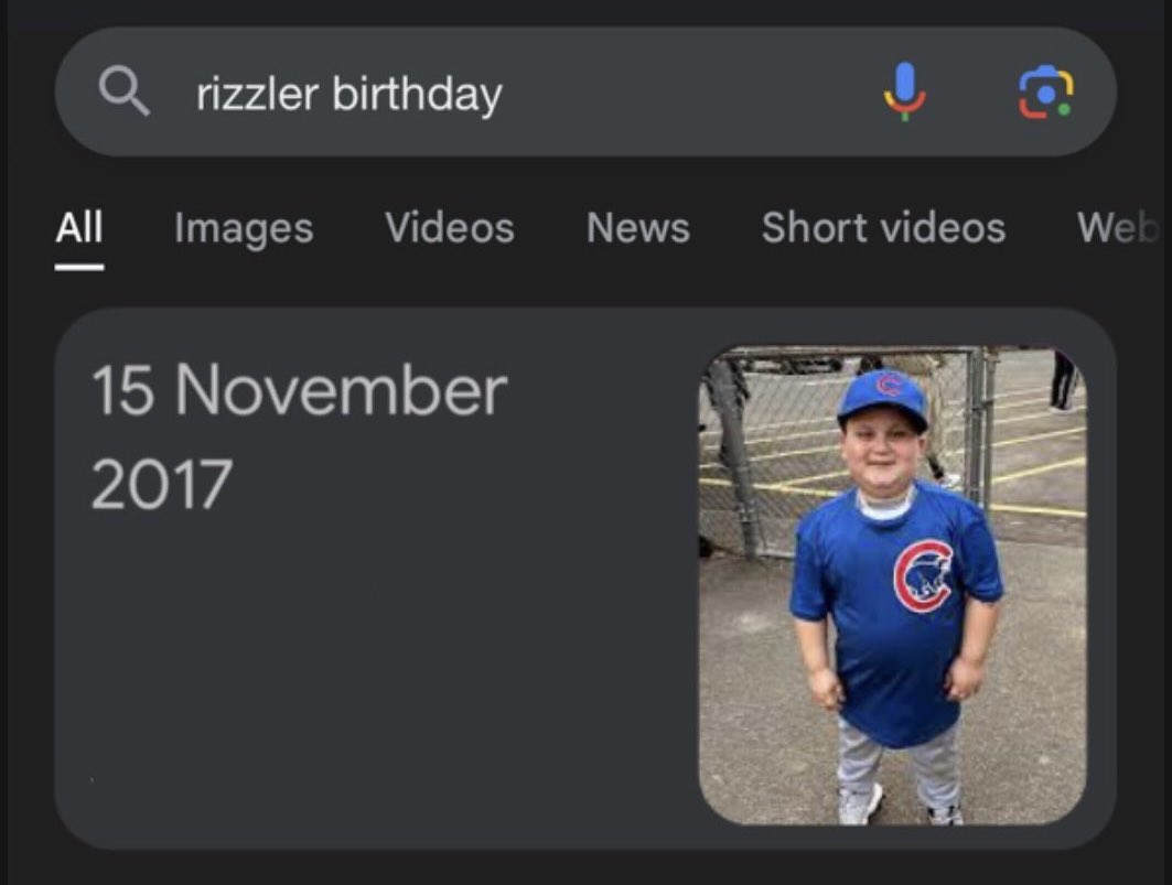 therealugs's tweet photo. The Rizzler was born the same day that Lil Peep passed away.

WELCOME BACK PEEP 🫡 https://t.co/dvDsP10sTc