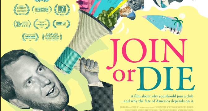 StJohnsLCMS's tweet photo. "Join or Die" is a new documentary based on Harvard political scientist Robert Putnam's 2000 book, "Bowling Alone." Patagonia Old Town is hosting a local screening at 815 ½ King Street. Tickets are free and you can register at https://t.co/OEHLUIEibh. https://t.co/iR41SReh6N
